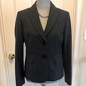 NWT Jones New York slate gray suit jacket two button. Poly wool blend, w…